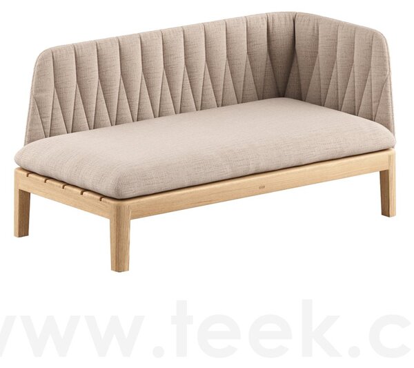 Royal Botania Rám pro modulový díl 2-místný levostranný L2 Calypso Lounge, Royal Botania, 154x82x69 cm, rám teak, bez sedáku a bez polstrování zádové opěrky