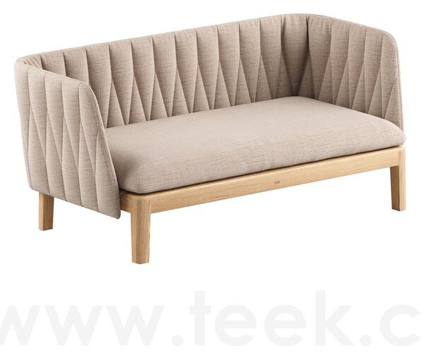 Royal Botania Rám pro 2-místnou pohovku Calypso Lounge, Royal Botania, 164x82x69 cm, rám teak, bez sedáku a bez polstrování zádové opěrky