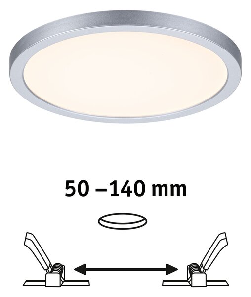 Paulmann 93034 Areo VariFit, kulaté zápustné svítidlo, 13W LED 3000K, prům. 17,5cm, IP44