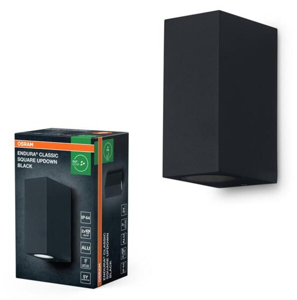 LEDVANCE venkovní nástěnné svítidlo ENDURA Classic Square UpDown GU10 220-240 V IP44
