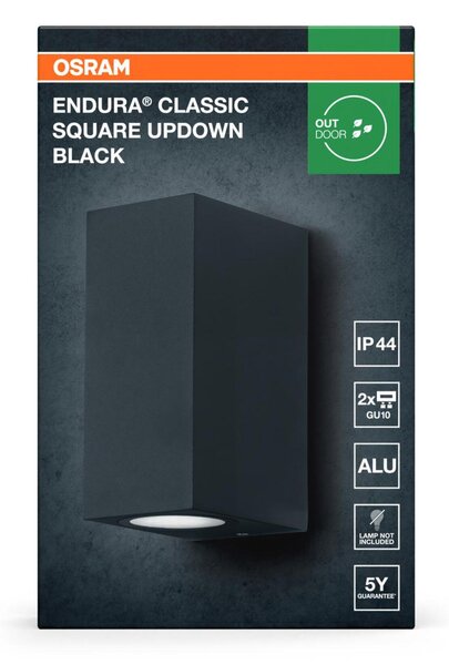 LEDVANCE venkovní nástěnné svítidlo ENDURA Classic Square UpDown GU10 220-240 V IP44