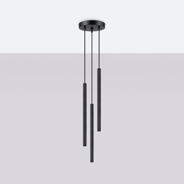 Sollux Lighting Závěsné svítidlo ARCHE 3P černé