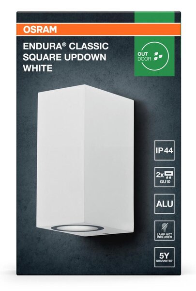 LEDVANCE venkovní nástěnné svítidlo ENDURA Classic Square UpDown GU10 220-240 V IP44