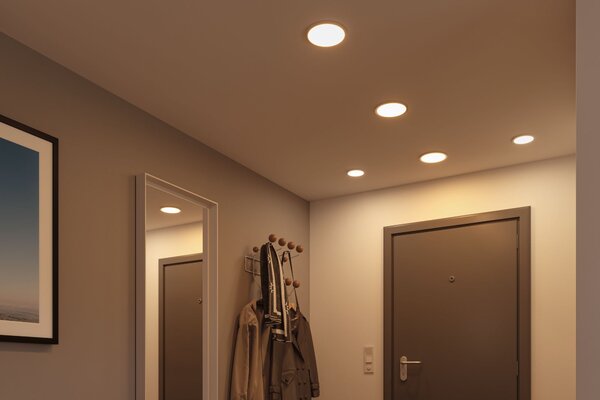 Paulmann 93034 Areo VariFit, kulaté zápustné svítidlo, 13W LED 3000K, prům. 17,5cm, IP44
