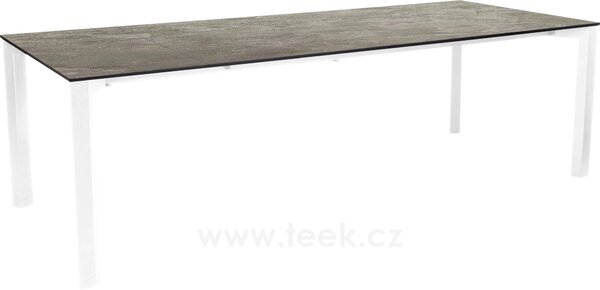 Stern Rozkládací jídelní stůl Penta, Stern, obdélníkový 200-250x100x75 cm, rám lakovaný hliník barva dle vzorníku, deska HPL barva dle vzorníku