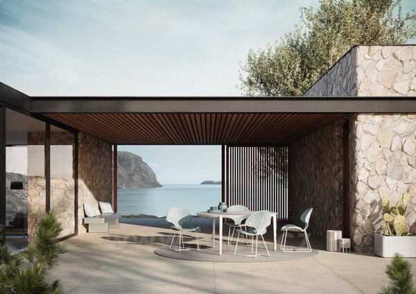 Royal Botania Jídelní židle Ostrea, Royal Botania, rám ocel pebble, bez sedáku