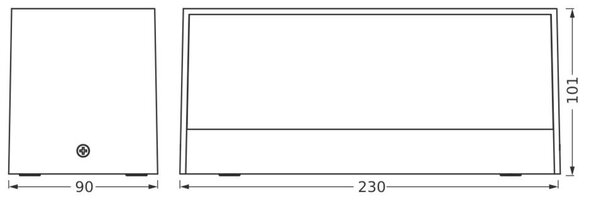 LEDVANCE venkovní nástěnné svítidlo Endura Style Idri 12,5 W 220-240 V 3000 K IP65