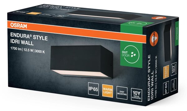LEDVANCE venkovní nástěnné svítidlo Endura Style Idri 12,5 W 220-240 V 3000 K IP65