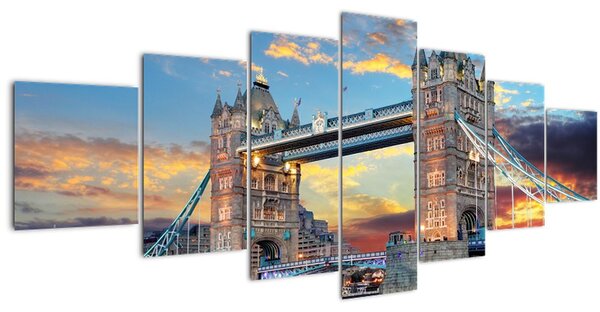 Obraz - Tower Bridge, Londýn, Anglie (210x100 cm)