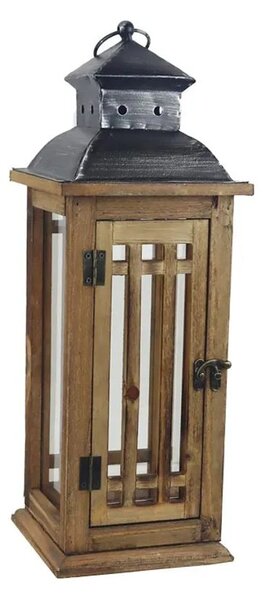Dřevěná lucerna D7214/A - 46 cm