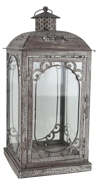 Kovová lucerna Morex K4576/B, 21,5 × 21,5 × 47,5 cm
