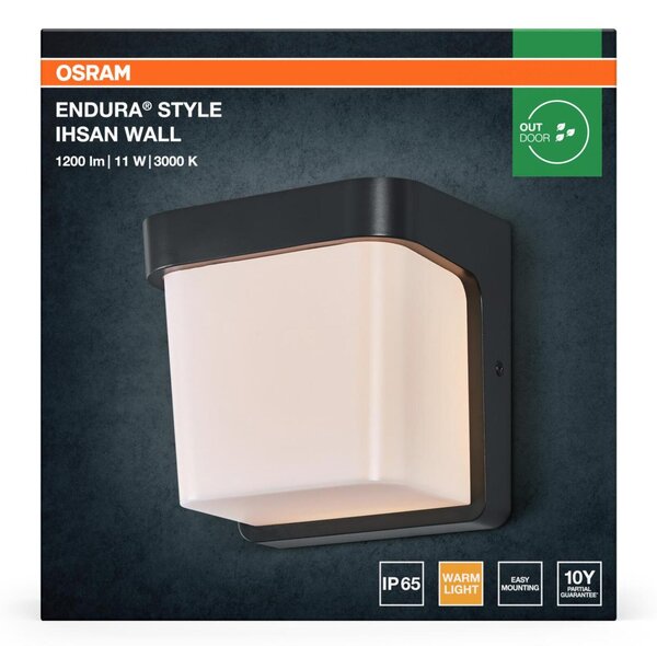 LEDVANCE venkovní nástěnné svítidlo Endura Style Ihsan 11 W 220-240 V 3000 K IP65