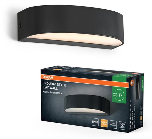 LEDVANCE venkovní nástěnné svítidlo Endura Style Ilay 7,6 W 220-240 V 3000 K IP65