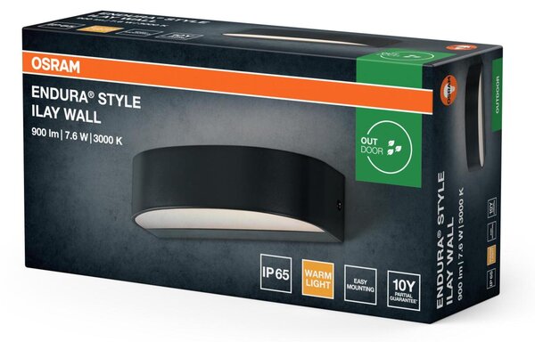 LEDVANCE venkovní nástěnné svítidlo Endura Style Ilay 7,6 W 220-240 V 3000 K IP65