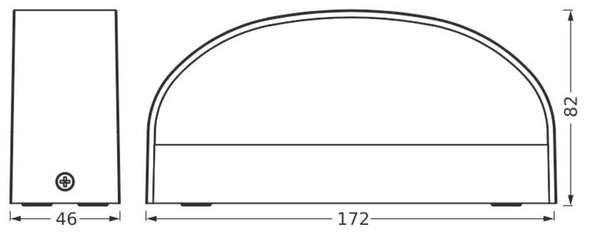 LEDVANCE venkovní nástěnné svítidlo Endura Style Ilay 7,6 W 220-240 V 3000 K IP65