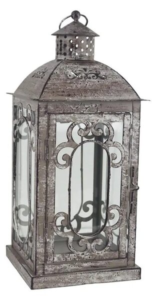 Kovová lucerna Morex K4576/A, 16 × 16 × 36,5 cm