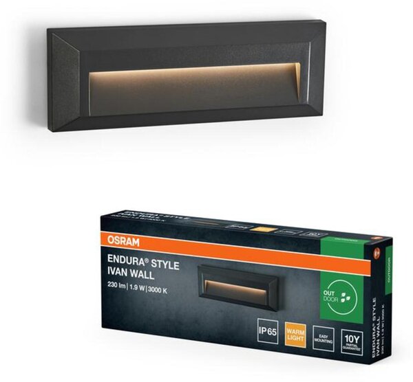 LEDVANCE venkovní nástěnné svítidlo Endura Style Ivan 1,9 W 220-240 V 3000 K IP65