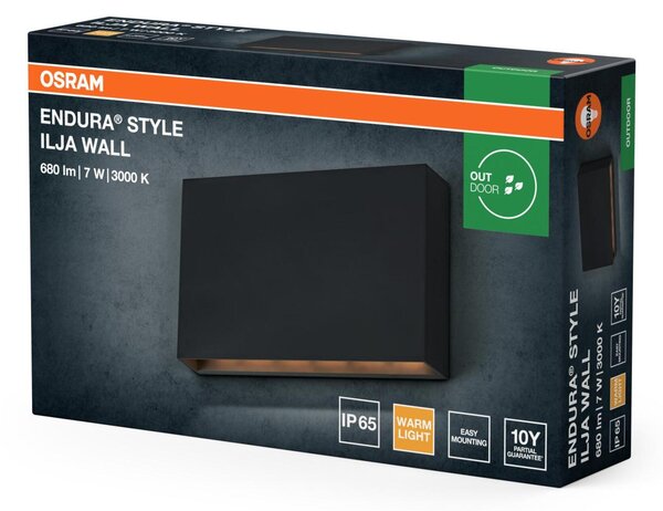 LEDVANCE venkovní nástěnné svítidlo Endura Style Ilja 7 W 220-240 V 3000 K IP65