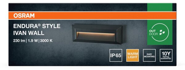 LEDVANCE venkovní nástěnné svítidlo Endura Style Ivan 1,9 W 220-240 V 3000 K IP65