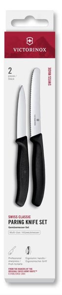 Victorinox - Sada kuchyňských nožů na zeleninu SWISS CLASSIC 2 ks černá