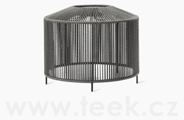 Vincent Sheppard Venkovní solární LED lampa Mora, Vincent Sheppard, Ø54x42 cm, solární panel, lanko fossil grey