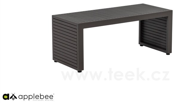 Apple Bee Odkládací stolek Santorini, Apple Bee, obdélníkový 81x40x34 cm, hliník Quartz