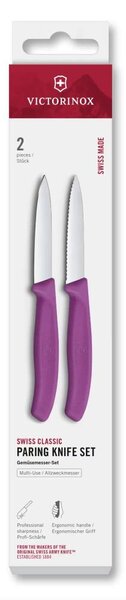 Victorinox - Sada kuchyňských nožů na zeleninu SWISS CLASSIC 8 cm 2 ks fialová