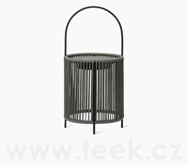 Vincent Sheppard Venkovní solární LED lampa s rukojetí Mora, Vincent Sheppard, 26x54 cm, solární panel, lanko fossil grey