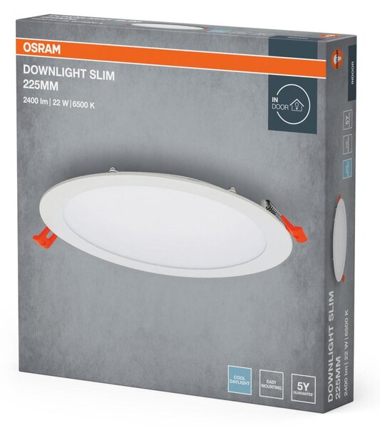 LEDVANCE vestavné LED svítidlo Downlight Slim 22 W 6500 K 220-240 V průměr 225 mm