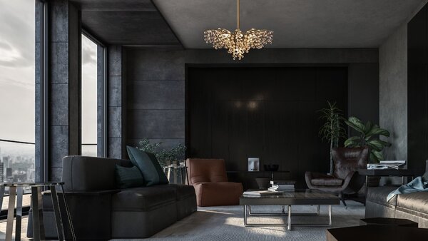 Lustr designový L-GRA-01, Varianta Zlatý