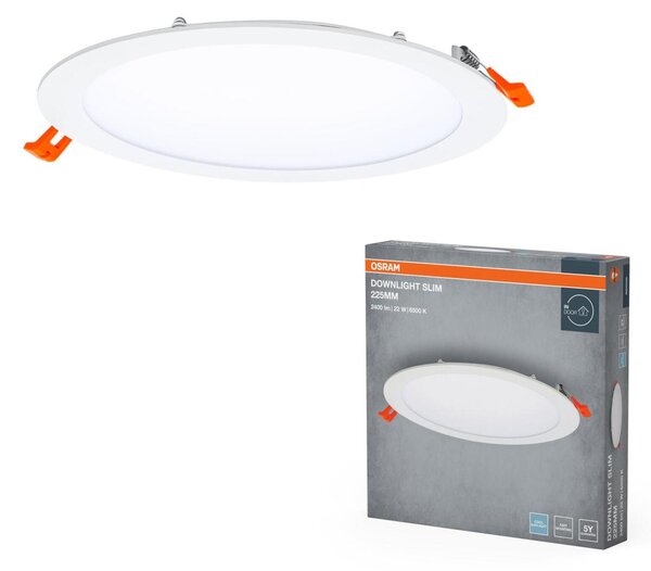 LEDVANCE vestavné LED svítidlo Downlight Slim 22 W 6500 K 220-240 V průměr 225 mm