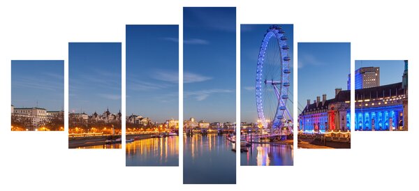 Obraz London Eye (210x100 cm)