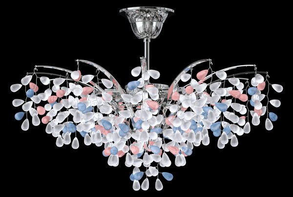 Lustr designový L-GRA-01NI COLOR, Varianta Modrá-bílá