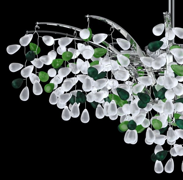 Lustr designový L-GRA-01NI COLOR, Varianta Modrá-bílá