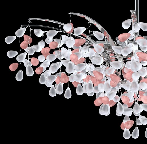 Lustr designový L-GRA-01NI COLOR, Varianta Modrá-bílá