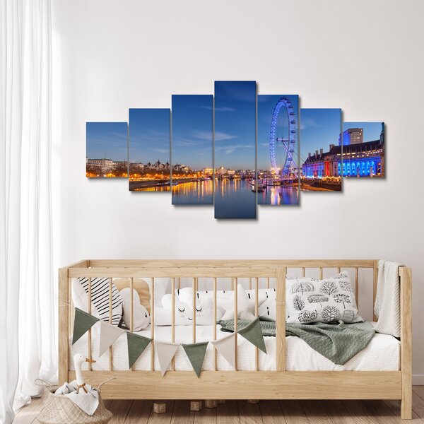 Obraz London Eye (210x100 cm)
