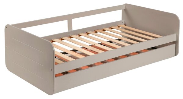 Šedá lakovaná dětská postel Marckeric Redona 90 x 190 cm