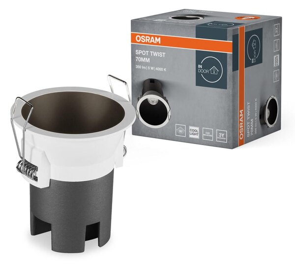 LEDVANCE vestavné LED svítidlo Spot Twist 5 W 4000 K 70 mm bílá/černá