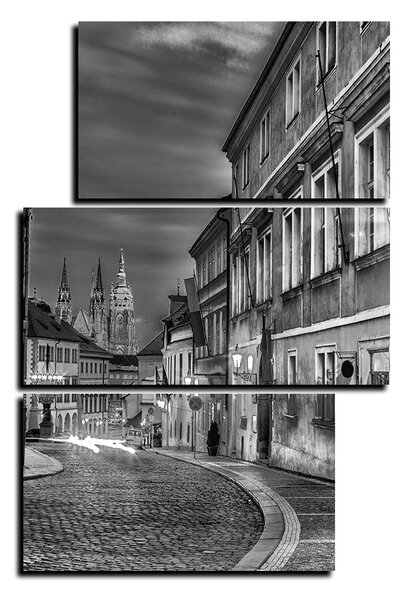Obraz na plátně - Magické noční staré město - obdélník 7258QD (90x60 cm)