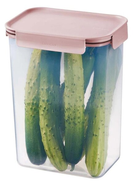 Dóza na potraviny CLASSIC PLUS 4 l růžová/čirá