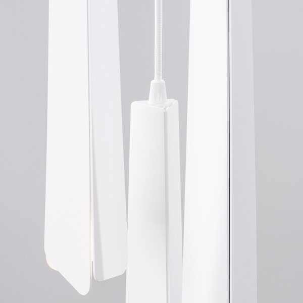 Sollux Lighting Závěsná lampa PRYSM 3P bílá