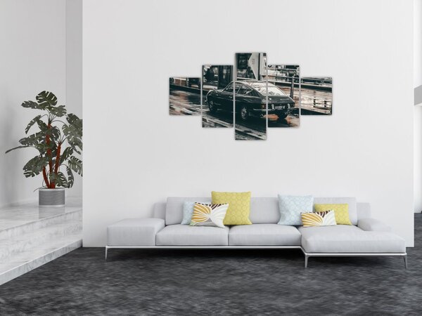 Obraz jedoucího auta (125x70 cm)