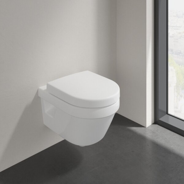 Villeroy & Boch 8M42S101 - Záchodové prkénko SoftClose SUBWAY 3.0 bílá