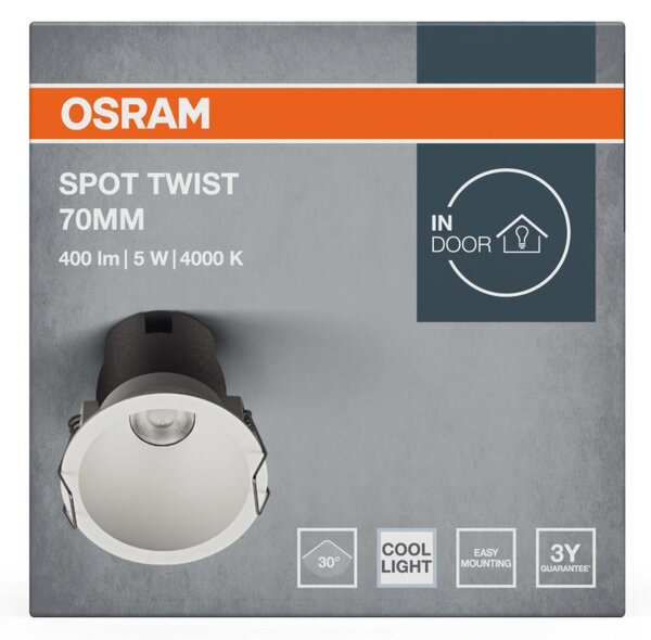 LEDVANCE vestavné LED svítidlo Spot Twist 70 mm 5 W 4000 K