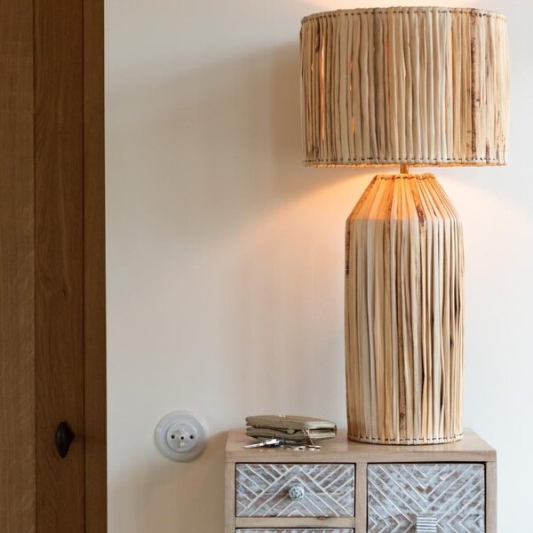 Bambusová stolní lampa J-Line Labana 87 cm
