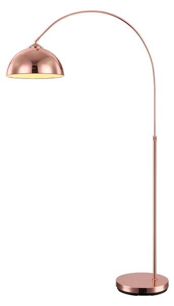 Globo 58227C NEWCASTLE - Velká stojací lampa měděná (Stojací kovová obýváková lampa v barvě měď)