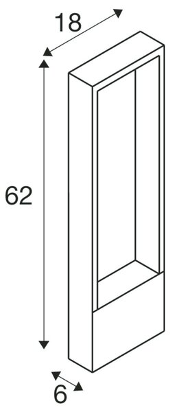 BIG WHITE SLV FLATT II 62 volně stojící svítidlo, PHASE, 2700 K, IP65, čtvercové, antracit / hnědá 1010105