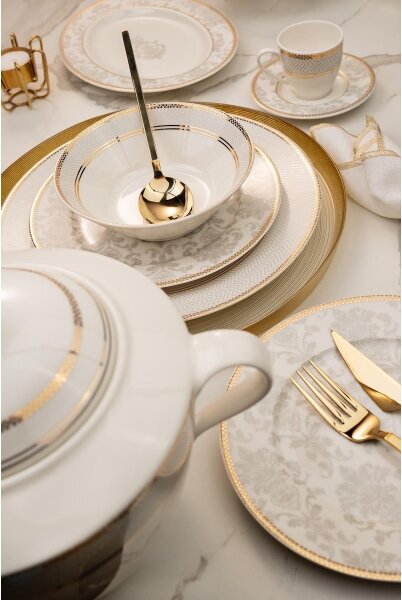 Jídelní sada 68 ks pestrobarevná/kostní porcelán