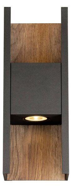 BIG WHITE SLV FLATT II nástěnné svítidlo pro povrchovou montáž, PHASE, 2700 K, 9, 5 W, antracit / hnědá 1010101