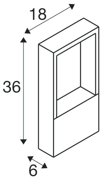 BIG WHITE SLV FLATT II 36 volně stojící svítidlo, PHASE, 2700 K, IP65, čtvercové, černá 1010104